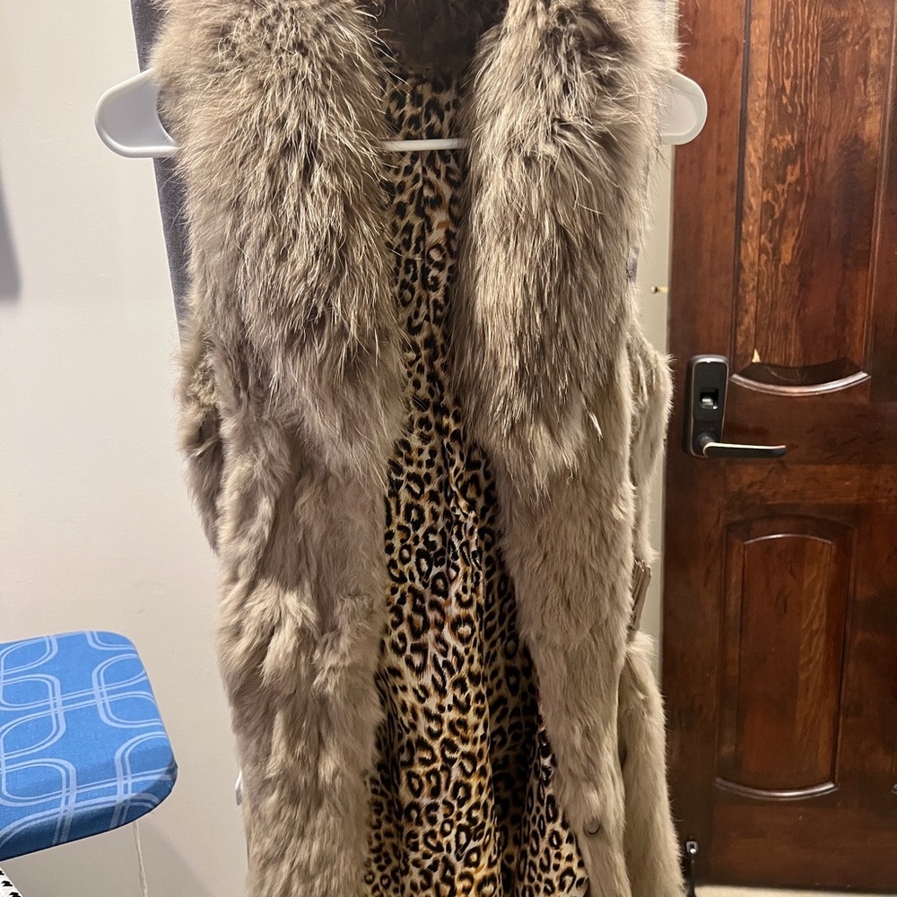 Luxurious Faux Fur Vest - Brown